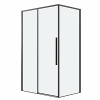 Душевая кабина Grossman Galaxy 130х90х195 раздвижная, черный матовый, стекло прозрачное