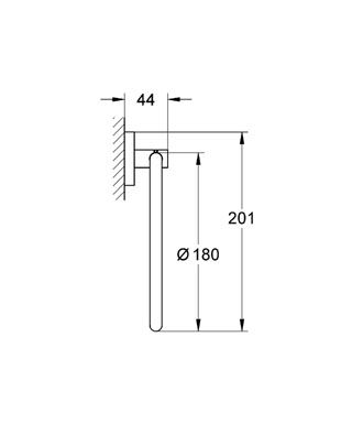 Кольцо Grohe Essentials  для полотенца, хром, 40365001