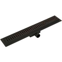 Душевой лоток Haiba HB93800-7 BLACK линейный 800 мм, черный
