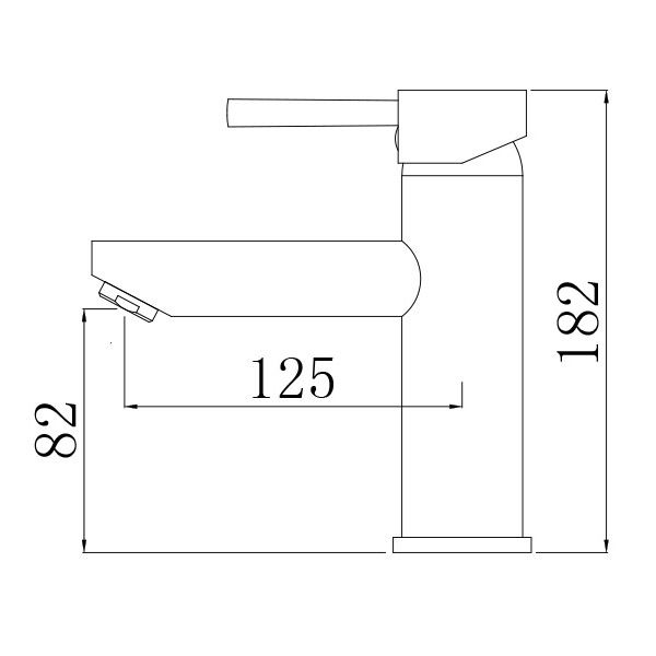 Смеситель Comforty для раковины, картридж 35 мм, черный матовый, FC018A-CMT