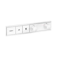 Смеситель для душа Hansgrohe RainSelect с термостатом для 2 потребителей, белый матовый, 15380700