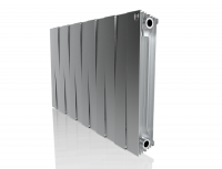 Радиатор биметаллический Royal Thermo PianoForte 500 new/Silver Satin - 12 секций, серебристый, RTPN