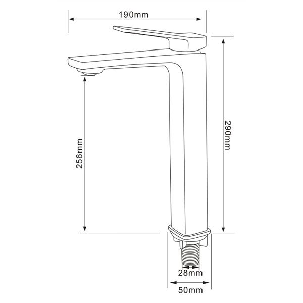 Смеситель Comforty для раковины, картридж 35 мм, хром, FC071B-CCT