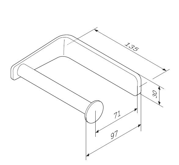 Держатель для туалетной бумаги AM.PM Inspire 2.0 хром, A50A34100