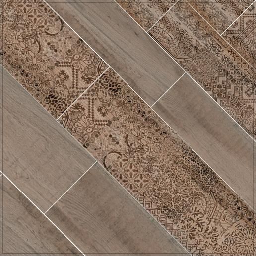 Керамогранит Kerama Marazzi Про Вуд 30x179 беж темный декорированный DL550300R