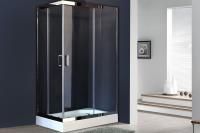 Душевая кабина Royal Bath 120х80х200, прозрачное стекло, хромированный профиль, правый, RB 8120НP-T-
