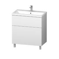 Тумба под раковину AM.PM GEM напольная 75 см, 2 ящика push-to-open, белый, M90FSX07522WG32