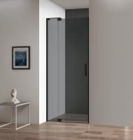 Душевая дверь Cezares Slider 90(100)*195 см, серое стекло, черный матовый профиль, SLIDER-B-1-90/100
