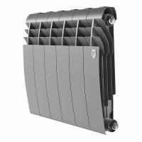 Радиатор биметаллический Royal Thermo BiLiner 350 /Silver Satin - 6 секций, серебристый, RTBSS35006