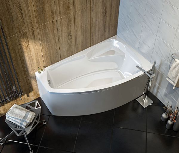 Ванна акриловая Bas КАМЕЯ-PRO 1600х950 правая, с каркасом