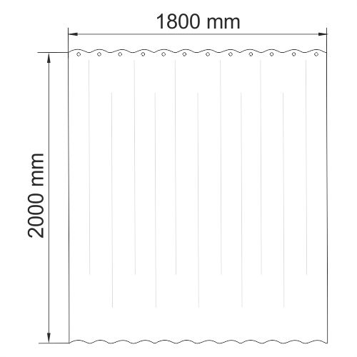 Шторка WasserKRAFT Dinkel SC-46000, SC-46101