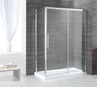 Душевая кабина Cezares Lux Soft 120*90*200 см, прозрачное стекло, хромированный профиль, LUX-SOFT-W-