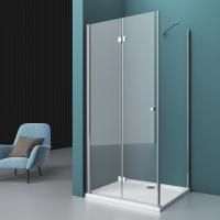 Душевая кабина BelBagno Albano 700x800x1950, прозрачное стекло, хромированный профиль, ALBANO-ASH-1-