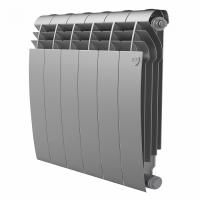 Радиатор биметаллический Royal Thermo BiLiner 500 /Silver Satin - 6 секций, серебристый, RTBSS50006