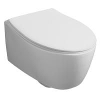 Унитаз подвесной Simas Lft Spazio, безободковый, 350х520х390, с креплением F85, цвет белый, LFT18bi+