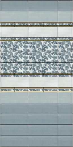 Бордюр Kerama Marazzi Ньюпорт Корабли зеленый 40х7,2 STG\B209\15016