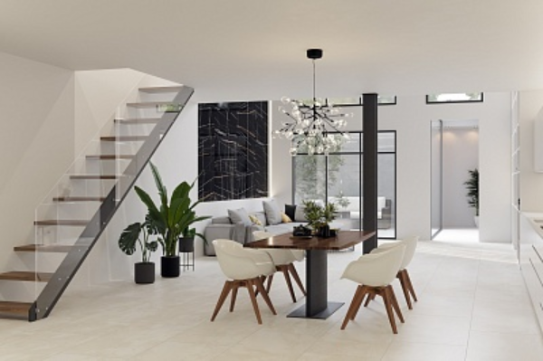 Керамогранит Kerranova Marble Trend 60х120, K-1001/MR/600х1200х11