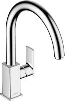 Смеситель для кухни Hansgrohe Vernis Shape M35 с поворотным изливом, хром, 71871000