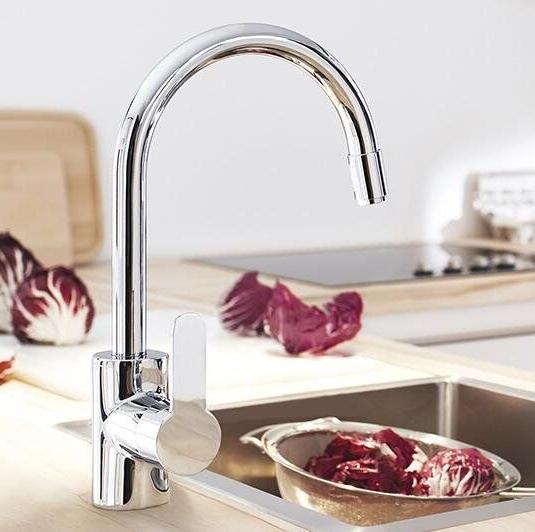 Смеситель для кухни Grohe Eurostyle Cosmopolitan, c выдвижным аэратором, хром, 31126004