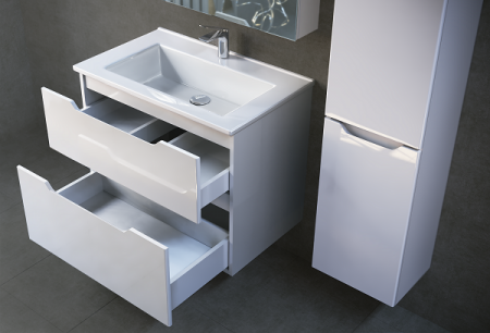 Тумба для раковины Moduo Statik 75 подвесная, белая, Sta.01.75/P/W
