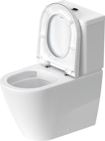 Унитаз напольный Duravit D-NEO 370 x 650 мм, Rimless, крепления, 2002090000