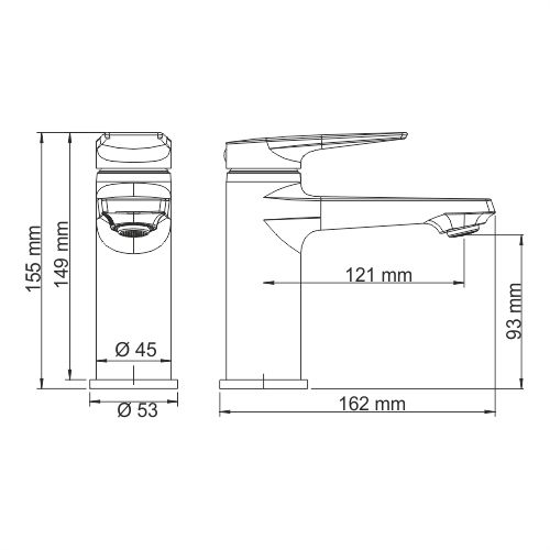 Смеситель для раковины WasserKRAFT Glan, 6603