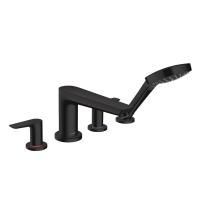Смеситель на борт ванны Hansgrohe Talis E, черный матовый, 71748670