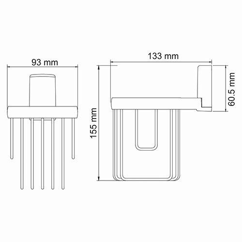 Держатель освежителя WasserKRAFT Leine K-5000, K-5045