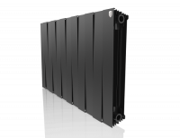 Радиатор биметаллический Royal Thermo PianoForte 500 new/Noir Sable - 12 секций, черный графитовый,