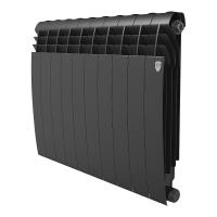 Радиатор биметаллический Royal Thermo BiLiner 500 /Noir Sable - 10 секций, черный графитовый, RTBNS5