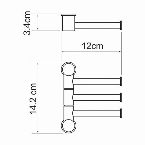 Держатель полотенец WasserKRAFT , K-1053