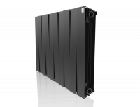 Радиатор биметаллический Royal Thermo PianoForte 500 new/Noir Sable - 10 секций, черный графитовый,