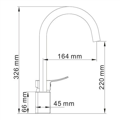 Смеситель для кухни WasserKRAFT Aller 1060, 1067