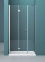 Душевая дверь BelBagno 1650x1950, прозрачное стекло, хромированный профиль, ALBANO-BS-13-100+70-C-Cr