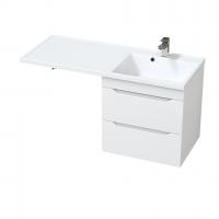 Тумба подвесная Mirsant Сохо квадро / Soho Quadro 120 с раковиной Флай / Fly2, УТ000094934