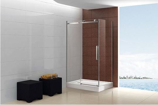 Боковая стенка Cezares Stylus 90*195, универсальная, прозрачное стекло, хромированный профиль, STYLU