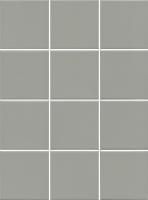 Керамогранит Kerama Marazzi Агуста серый светлый натуральный 9,8х9,8 из 12 частей, 1329