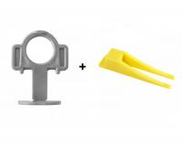 Зажим + клин 3D Krestiki 2 мм для укладки плитки СВП (40+40 шт)