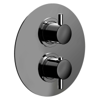 Смеситель Cisal Less New с переключателем на 3 положения, черный матовый, LN01820040