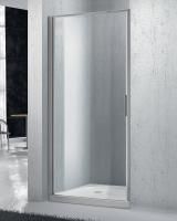 Душевая дверь BelBagno 800x1900, рифленое стекло, хромированный профиль, SELA-B-1-80-P-Cr