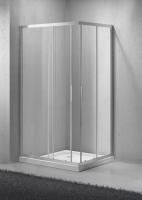 Душевая кабина BelBagno Sela 1000x800x1900, прозрачное стекло, хромированный профиль, SELA-AH-2-100/