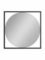 Зеркало Континент Глэм 60*60 см, черный, Б264