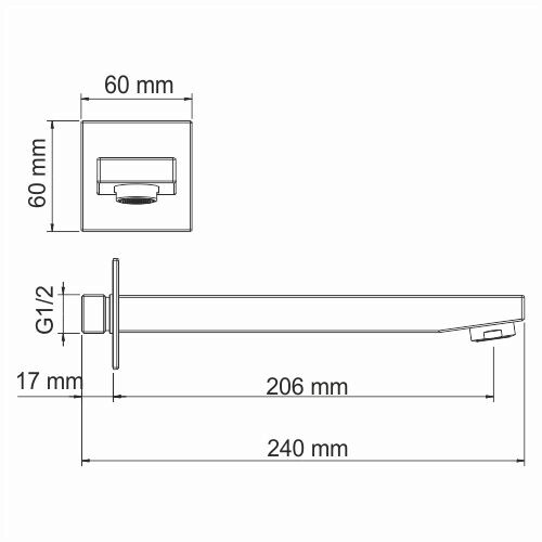 Верхний излив WasserKRAFT Sauer 7100 PVD-покрытие "глянцевое золото", A187