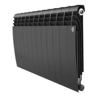 Радиатор биметаллический Royal Thermo BiLiner 500 /Noir Sable - 12 секций, черный графитовый, RTBNS5