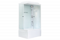 Гидромассажный бокс Royal Bath 100х80х217, белое/матовое стекло, белый профиль, правая, RB 8100BP5-W