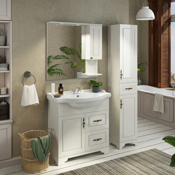 Шкаф-колонна Comforty "Севилья-35" слоновая кость