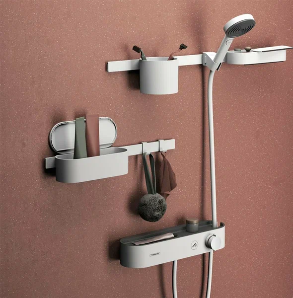 Декоративная планка для аксессуаров Hansgrohe WallStoris 50 см, белый матовый, 27902700