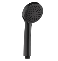 Душевая лейка Zerix SH-01 BLACK, Ø7.5см 1 режим, черный, ZX3452