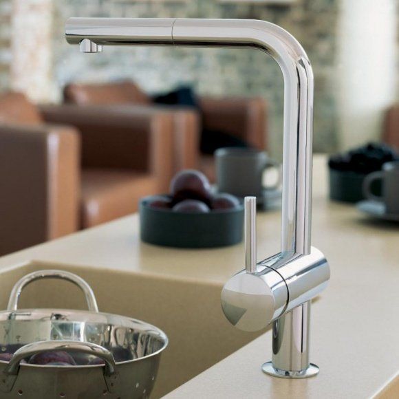 Смеситель для кухни Grohe Minta с выдвижным  изливом, хром, 32168000