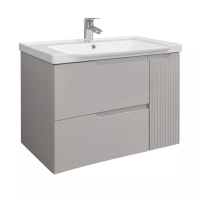 Тумба с раковиной Comforty Сидней-80, с раковиной Comforty CF188057-80, серый шёлк, 00-00022859CF
